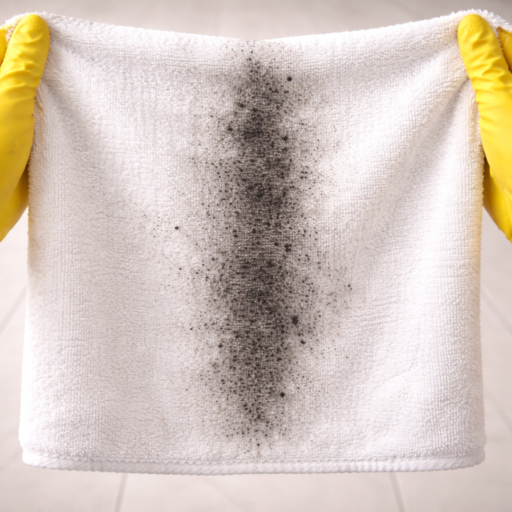 Biofilm extracted from a clean mopped floor